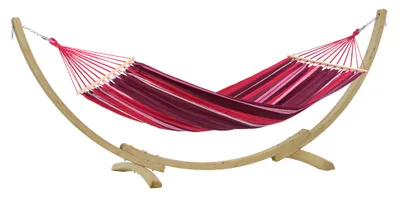 Produktbild von AMAZONAS Samba Set Fuego – Hängematte mit Gestell Liegefläche 210x140cm