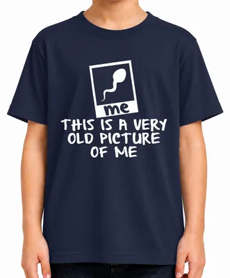 Imagen del producto de Esta es una foto muy antigua mía. Camiseta divertida para cumpleaños, con diseño de Polaroid, color azul marino, talla 128