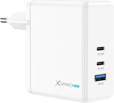 Produktbild von Xlayer Powercharger USB-C Schnellladegerät I 140W PD I GaN Charger I 3-Port