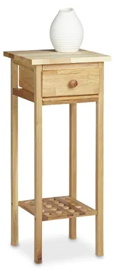 Productafbeelding van Telefoontafel - Bijzettafel walnoot - Ca. 60 x 25 x 25 cm - Natuur