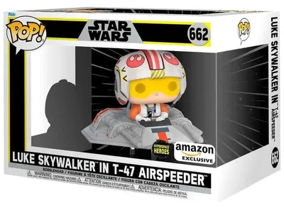 Immagine prodotto di Funko Pop! Rides - Luke Skywalker w T-47 Airspeeder - Ekskluzywna Figurka Star Wars