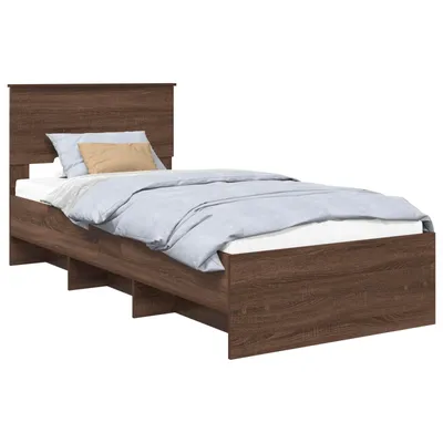 Obrázok produktu pre vidaXL Rám postele hnedý dubový vzhľad 80 x 200 cm materiál na báze dreva