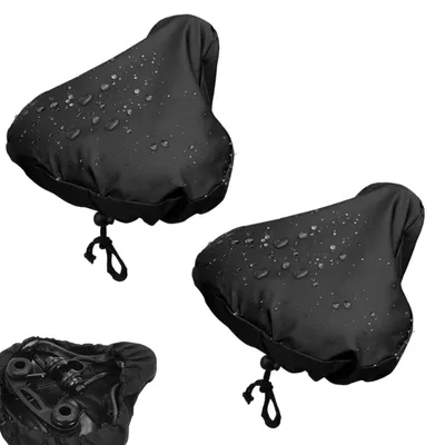 Immagine prodotto di Copertura impermeabile per sella bicicletta - 24 x 27 cm - Set da 2 pezzi - Per la pioggia