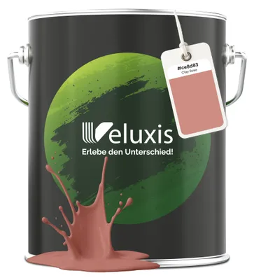 Produktbild von Wandfarbe Rosa Braun Altrosa Matt Innenfarbe – Deckkraft Klasse 1, VOC-frei, Ohne Grundierung, Tropfarm – Wohnzimmer & Schlafzimmer –  5L – Veluxis (Clay Rose)