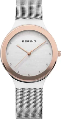 Produktbild von Bering Damen Uhr Armbanduhr Slim Ceramic - 12929-060 Meshband