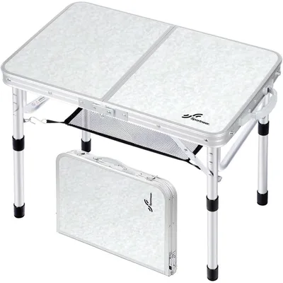 Productafbeelding van Uitschuifbare tafel, in hoogte verstelbaar, 60x40 cm, wit, met netrek