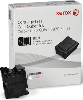 Produktbild von Xerox 108R00957 Festtinte Festtinten-Stick - Schwarz - 6 / Pack - Festtinte - 6er Pack