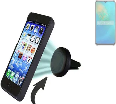 Produktbild von K-S-Trade Kompatibel mit Oukitel C37 Auto Handy Halterung KFZ Halter Lüftungsgitterhalterung Air Vent mount Smartphone Halter