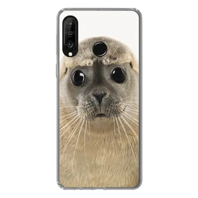Produktbild von MuchoWow® Handyhülle Schutzhülle Hülle für Huawei P30 Lite Jungen - Robbe - Kinder - Mädchen - Tiere Silikon Softcase Handy Hülle - Handyhülle