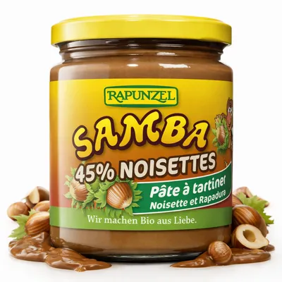 Zdjęcie produktu dla Rapunzel 160550, Masło orzechowe, 500 g, Mleko, Orzechy, Niemcy, 600 kcal, 2494 kJ