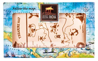 Produktbild von Eureka Gehirnpuzzle Holz Escape Box - Caribbean Geheimbox Rätselspiel