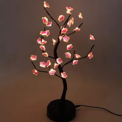 Bonsai-Baumlampe 35 LED warmweiß USB/Batterie 36 cm