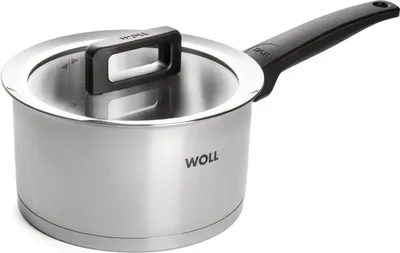 Productafbeelding van Woll Concept steelpan met deksel: Ø 18 cm, 10 cm hoog, 2,5 liter, geschikt voor alle warmtebronnen, inclusief inductie