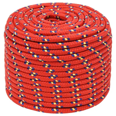 Produktbild von vidaXL Bootsseil Rot 14 mm 100 m Polypropylen