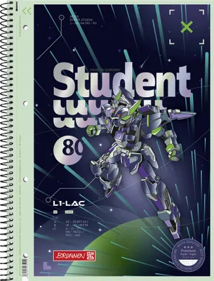 Image de Collegeblock A4 Lin.28 90g Robot He