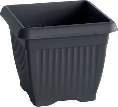 Produktbild von Prosperplast 1.7l Terra Collection 15x15x13 Cm Blumentopf Schwarz Schwarz One Size