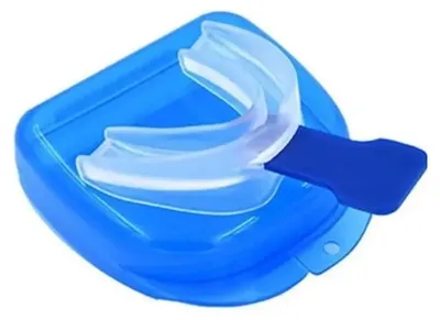 Obrázek produktu pro Chránič zubů proti skřípání, měkký, pohodlný, přenosný, zlepšuje spánek, snižuje chrápání, náustek na spaní