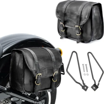 Produktbild von Set 2x Satteltaschen + Halter für Royal Enfield Himalayan / Meteor 350