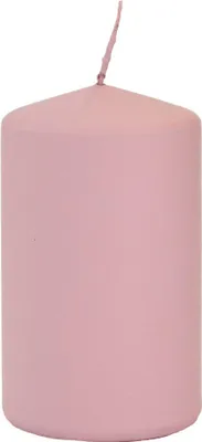 Produktbild von INNA-Glas Stumpenkerze LYCANTHIA, Frosted Pastel, altrosa, 10cm, Ø6cm, 33h - Votivkerze