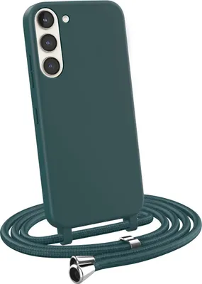 Produktbild von Handykette für Samsung Galaxy S23 Plus - Handyhülle mit Schnur Cover in Dunkelgrün