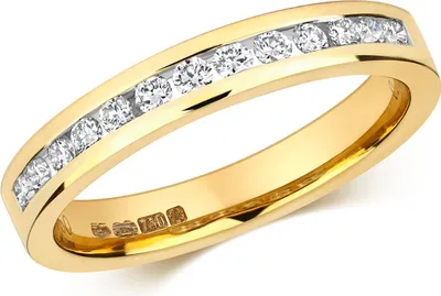 Produktbild von Funkelndes Feuer 18 Karat (750) Gold Diamant Damenring Brillant-Schliff 0.26 Karat GH - SI2, 50 (15.9); TRS3217618KYRSK