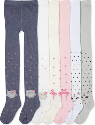 Produktbild von TupTam Mädchen Strickstrumpfhosen Bunt Gemustert 6er Pack, Farbe: Farbenmix 8, Größe: 92-98