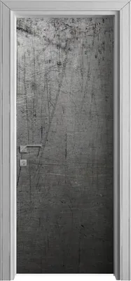 Produktbild von Tür Selbstklebende 80x210 cm Türfolie Türtapete Klebefolie - Metall Stahl Motive