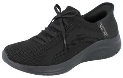 Produktbild von SKECHERS Slip-ins Ultra Flex 3.0 Damen Slipper schwarz Textil vegan - Größe: 37
