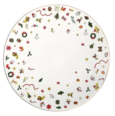 Immagine prodotto di Taitù Noël Oro - Piatto piano 28 cm