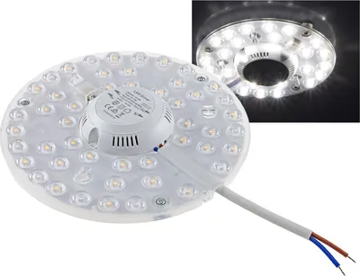 Produktbild von LED Umrüstmodul UM18nw für Leuchten Ø180mm 18W 1990lm 4000K Magnethalter