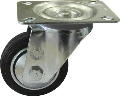 Produktbild von HSI Lenkrolle mit, Platte, Eisen, verzinkt, 100mm, 1 STK
