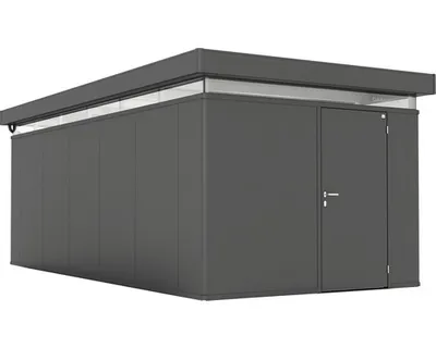 Obrázek produktu pro Plechový zahradní domek Biohort CasaNova 3x6 pravé dveře 304 x 604 cm tmavě šedý metalický