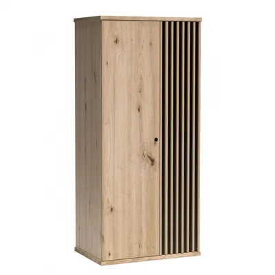 Obrázek produktu pro Dvoudveřová šatní skříň 86 cm ORURO - dub artisan / černá