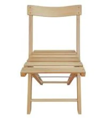 Produktbild von Klappstuhl Gartenstuhl Buche für Balkon, Beistellstuhl, Garten und Party V-10-215