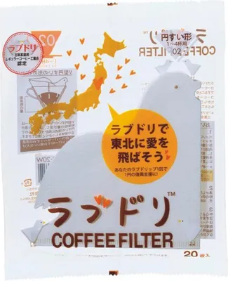 Obrázek produktu pro Papírový filtr Love Bird White pro Dripper 02 20 listů VCFL-02-20W / Bestbrew