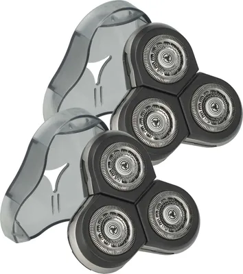Produktbild von vhbw 2x Ersatz-Scherköpfe kompatibel mit Philips Arcitec (RQ10xx), RQ1250CC, RQ1250, RQ1251CC, RQ1252, RQ1252CC, RQ1251 Elektrorasierer, Schwarz