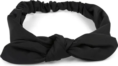 Produktbild von styleBREAKER Damen Haarband einfarbig mit Schleife und Gummizug, Stirnband, Headband, Pinup, Rockabilly, Haarschmuck 04026035
