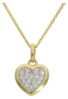 Produktbild von Herzanhänger 333 Gold Zirkonia 9 x 14 mm JL16-02-0795 JuwelmaLux