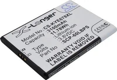 Produktbild von TECHTEK Akku Kompatibel mit [Kyocera] Brigadier, DuraForce, E6560, E6762, E6782 Ersetzt 5AAXBT076GEA, für SCP-60LBPS