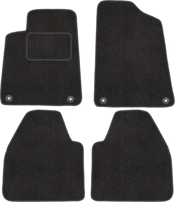 Productafbeelding van Set van 4 velours vloermatten voor Peugeot 607 (1999-2010), premiumkwaliteit en passend op maat
