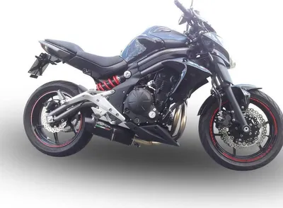 Image de Système d'échappement complet GPR homologué Furore Black pour Kawasaki Er 6 N/F