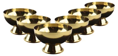 Produktbild von "OTIX IJscoupes Ijsglas Sorbet Glazen Set von 6 Gold 12cm Edelstahl"
