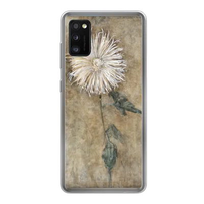 Produktbild von MuchoWow® Handyhülle Schutzhülle Hülle für Samsung Galaxy A41 Chrysantheme - Piet Mondrian - Alte Meister Silikon Softcase Handy Hülle - Mobiltelefon