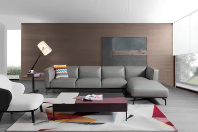 Produktbild von Ecksofa  M-8653   Ecksofa Wohnlandschaft Polstersofa Loungesofa HALBLEDER