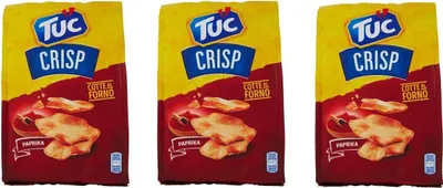 Produktbild von 3x TUC Crisp Paprika Salzgebäck Crackers Gebacken gesalzen 100g