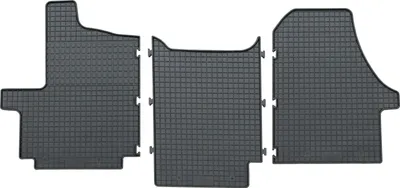 Produktbild von für Peugeot Boxer ab 09/2006 Passform Fußmatten PETEX Gummimatten 3-teilig schwarz Allwettermatten Gummifußmatten