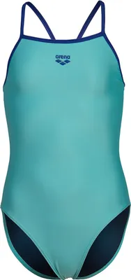 Produktbild von Girl\'S Arena Swimsuit Light Drop Solid Neon Blue Multi Neon Blue Multi 152