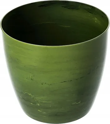 Produktbild von KADAX Blumentöpf "Agen", Pflanzkübel, runder Blumenkübel aus Kunststoff, 14cm, grüner Marmor