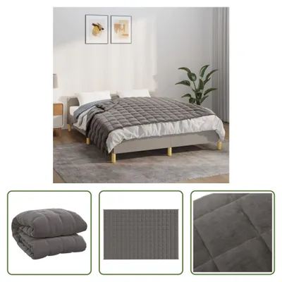 Produktbild von The Living Store Gewichtsdecke Grau 122x183 cm 5 kg Stoff