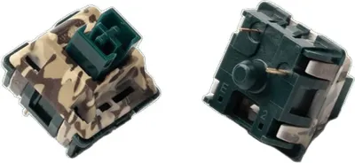 Image de Keychron Camo Switch Green Switches pour clavier de jeu mécanique 110 pcs( 3-Pin, MX Stem, 40+10 Gf )